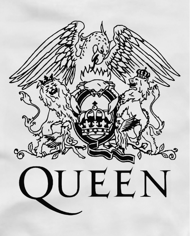 marškinėliai queen logo